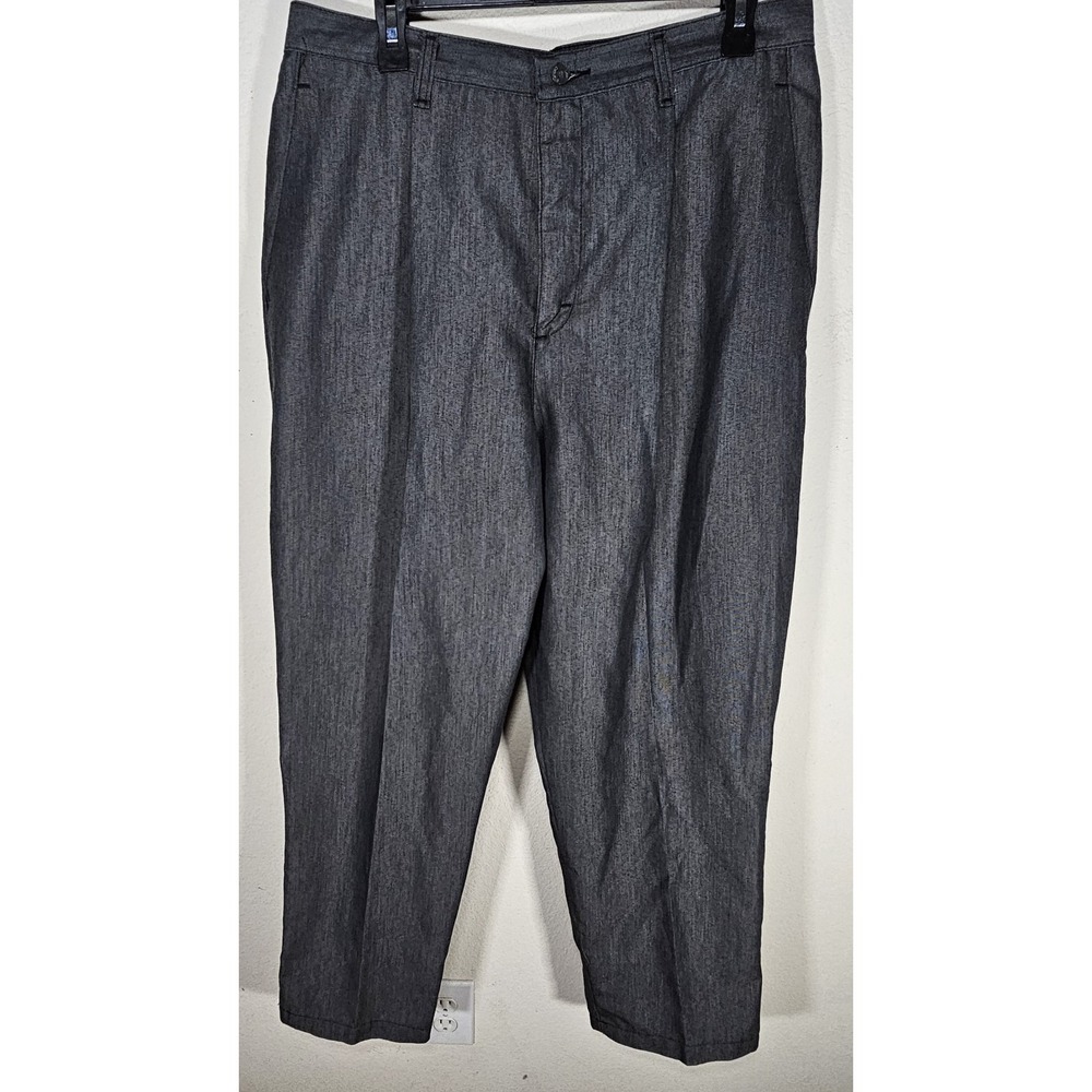 LEE Women's Straight Leg Stretch Gray Pants Size 18 M